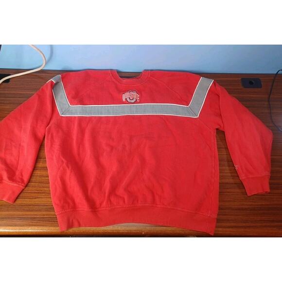 Vintage Starter Red Ohio State Buckeyes Sweatshirt Size XXL Retro Sports Fun - Picture 1 of 13